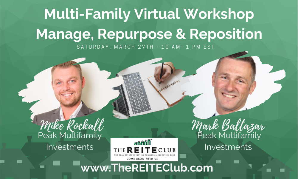 Multi-family Virtual Workshop #3: Manage, Repurpose & Reposition Apartment Buildings