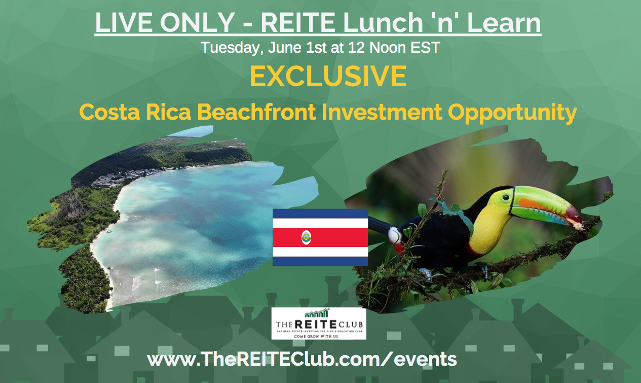 Lunch 'n Learn - SPECIAL EVENT - Costa Rica Beachfront Investment Opportunity