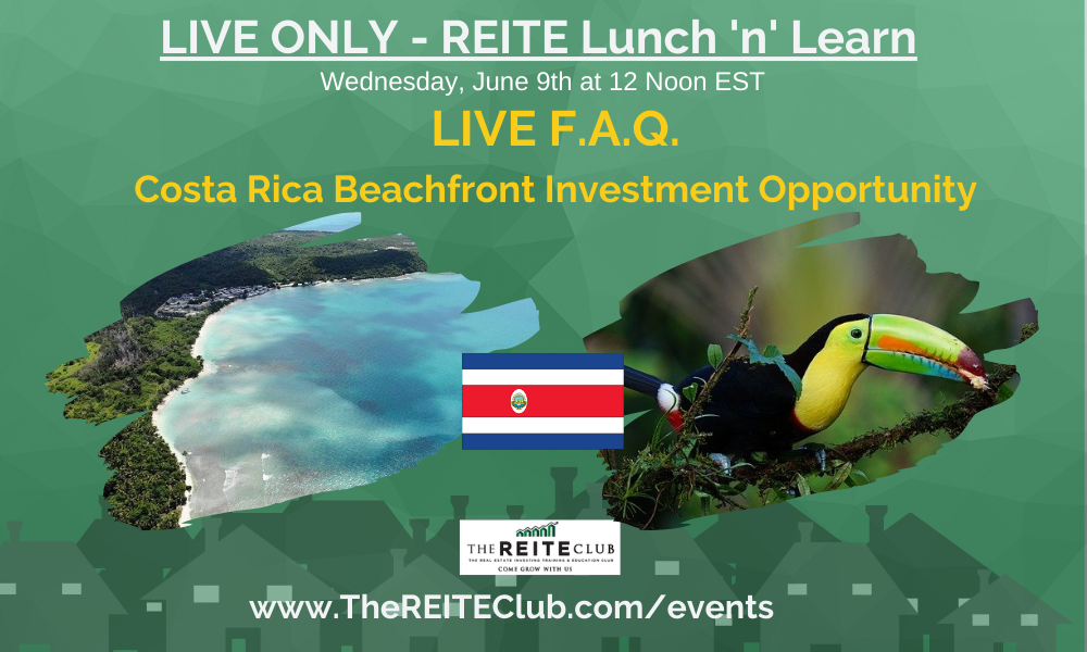 2nd Chance Lunch 'n' Learn - Exclusive Costa Rica Pacific Beachfront Investment Opportunity