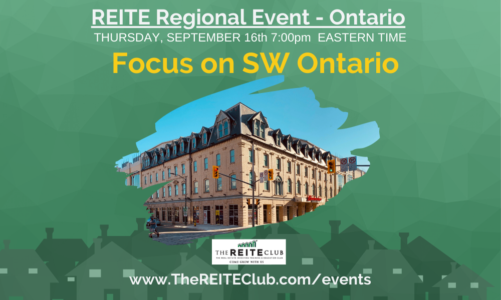 REITE Regional Event for Ontario - Focus on SW Ontario