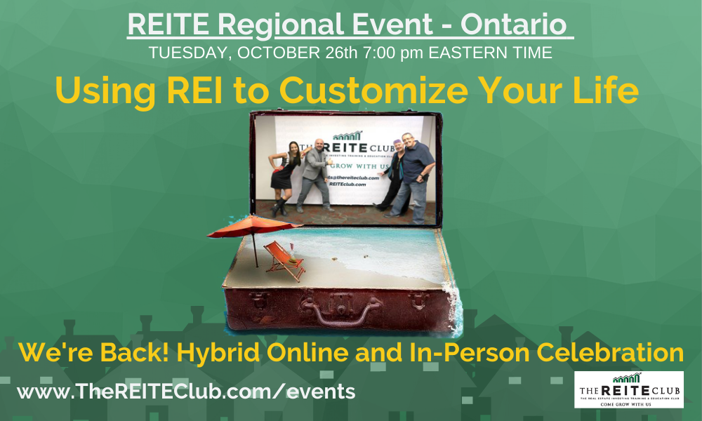 Using REI to Customize Your Life We're Back!! LIVE and in-person Celebration